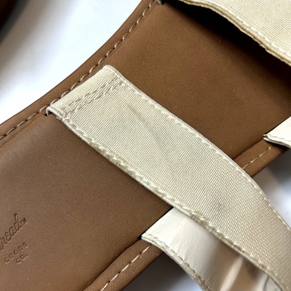 Universal Threads Womens Sandals Size 11 Slip-on Shoe Cream/Tan Solid - Picture 7 of 11